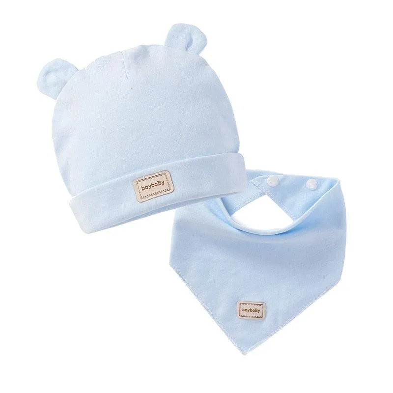 2021 Winter Cute Kids Hat Solid Colors Boys Girls Baby Hats Cotton Baby Hat Infant Caps Vendor