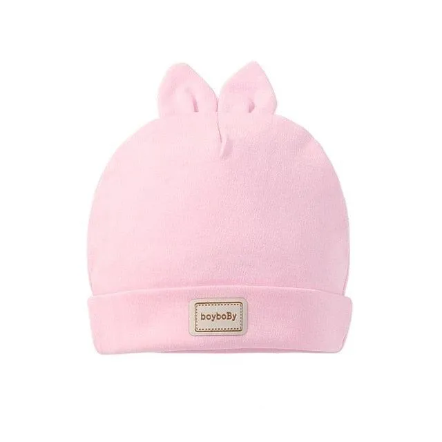 2021 Winter Cute Kids Hat Solid Colors Boys Girls Baby Hats Cotton Baby Hat Infant Caps Vendor