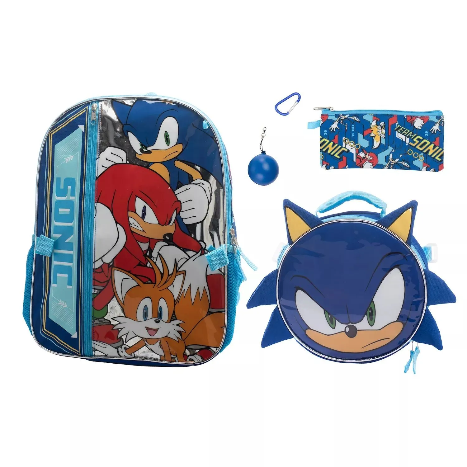 5-Piece Sonic The Hedgehog Backpack and Lunch Box Set