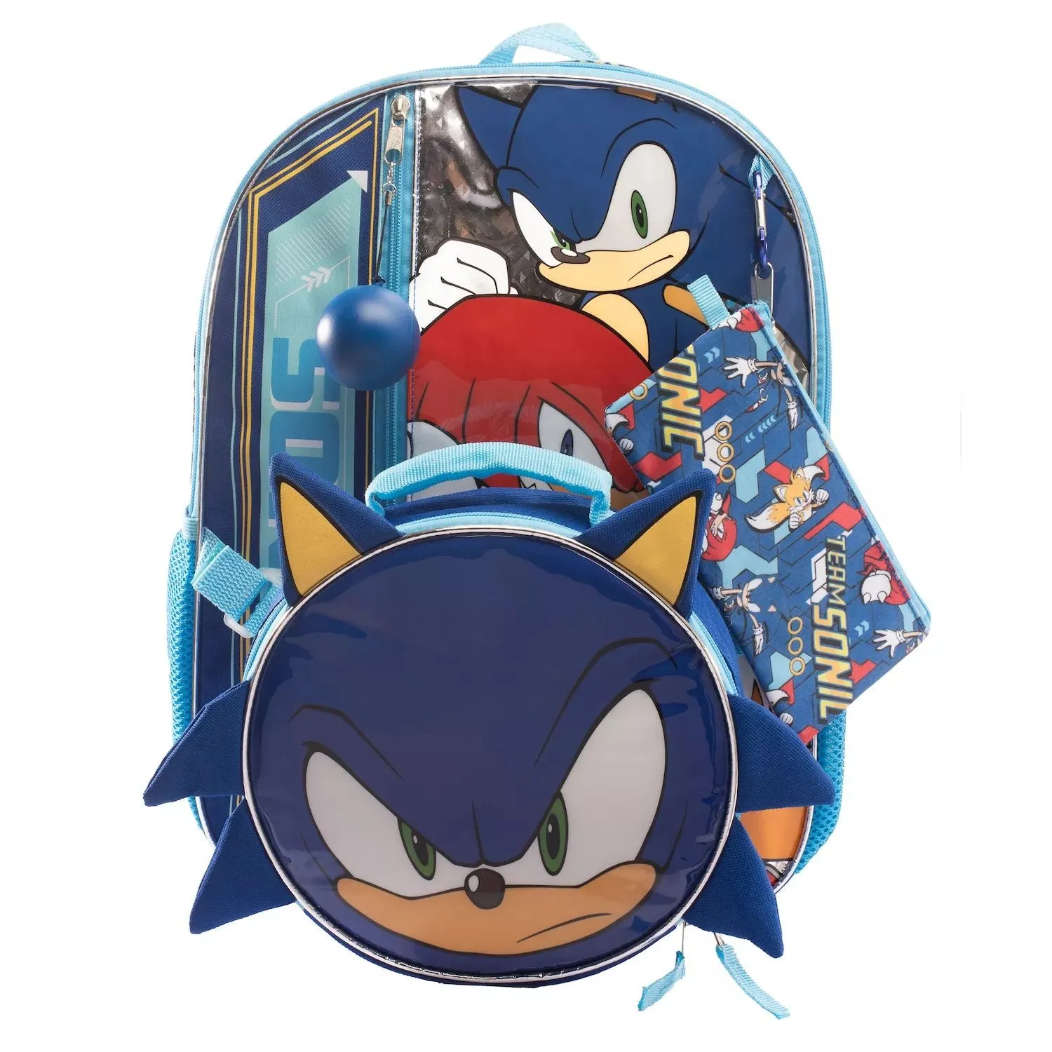 5-Piece Sonic The Hedgehog Backpack and Lunch Box Set