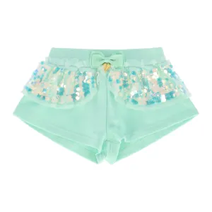 Angel's Face Girls Lindsey PEPPERMINT Sequin Shorts