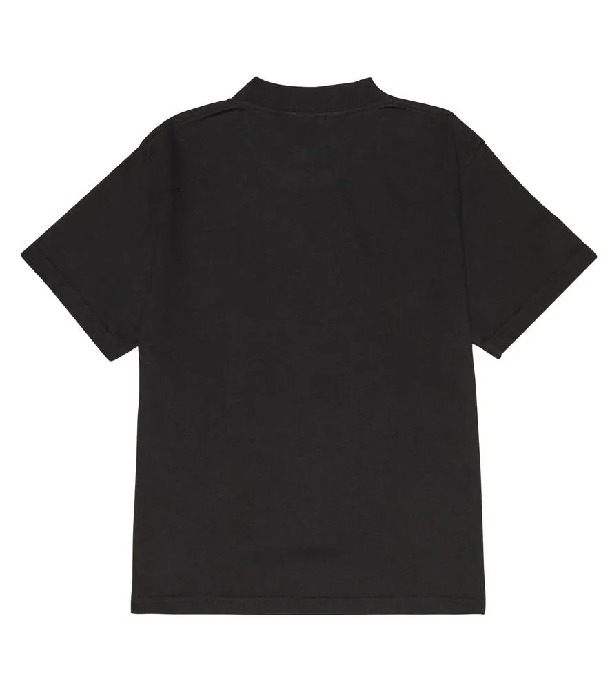 Balenciaga Kids 90/10 Cotton Print T-Shirt, Black