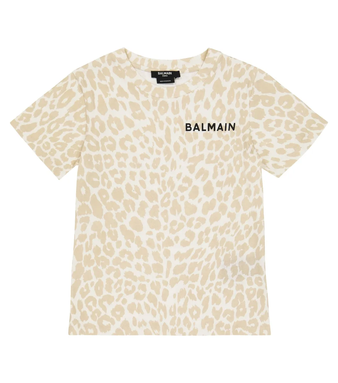 Balmain leopard print T-shirt, white