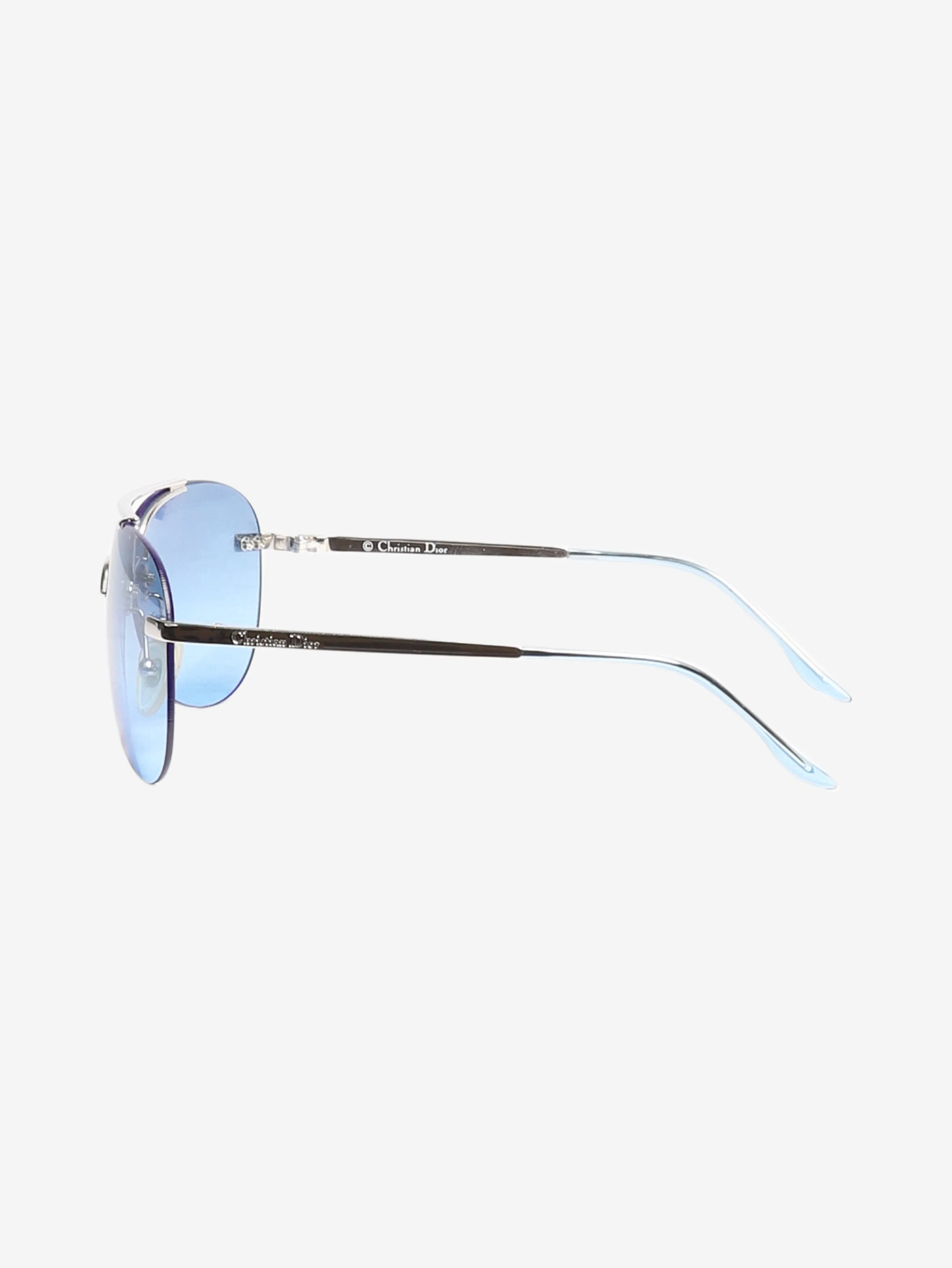 Blue aviator children's sunglasses