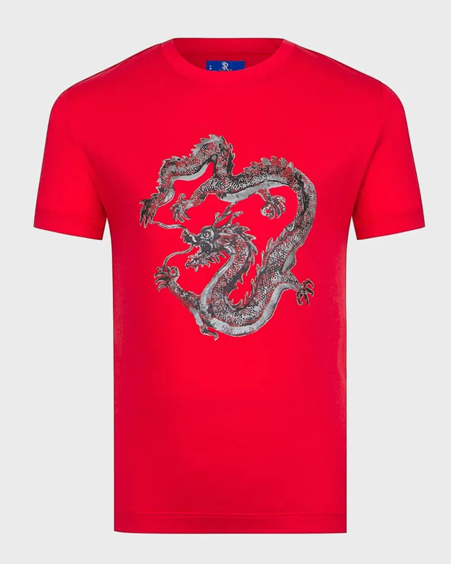 Boys Short Sleeve Dragon Print T-Shirt sizes 4–14 Stefano Ricci