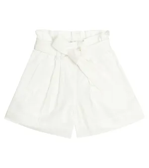 Brunello Cucinelli Cotton Blend Shorts, White