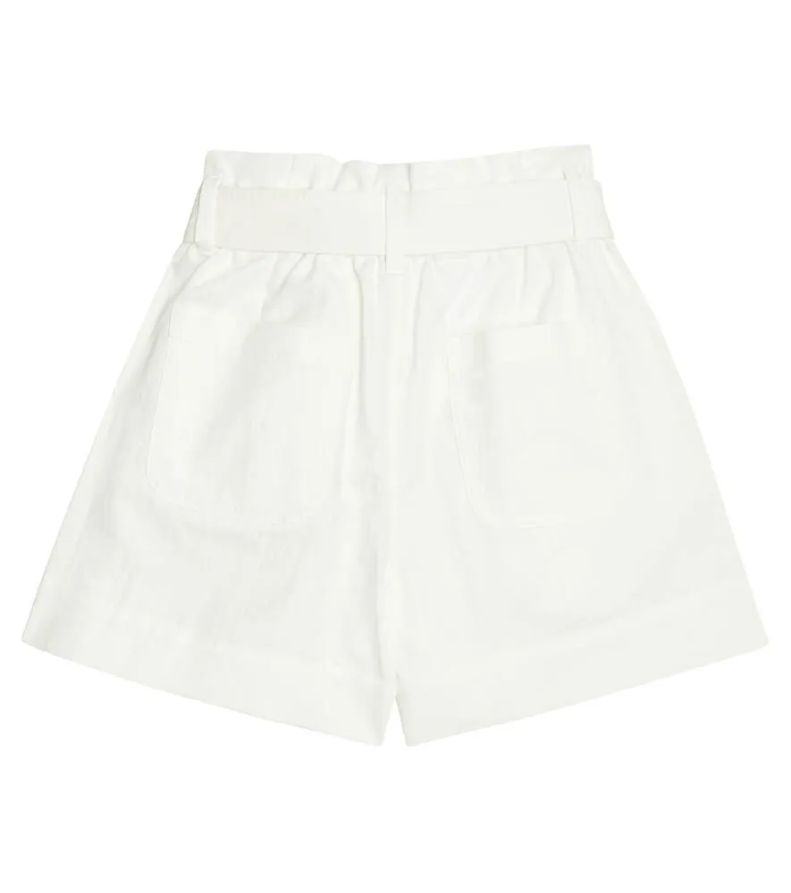 Brunello Cucinelli Cotton Blend Shorts, White