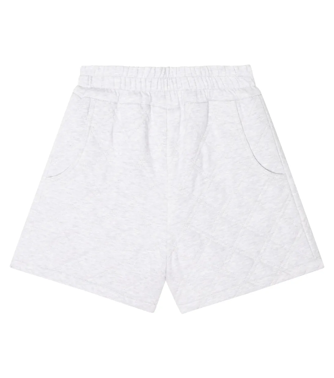 Brunello Cucinelli Quilted Cotton Shorts, Gray