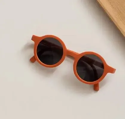 Children's Folding Round Sunglasses with Case