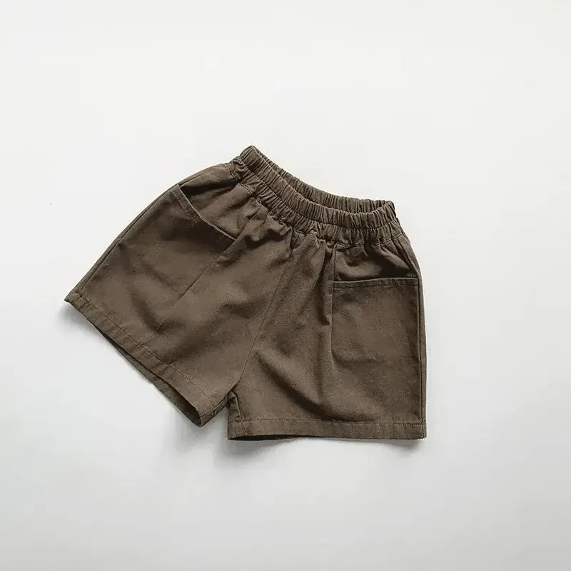 Children's Vintage Solid Shorts