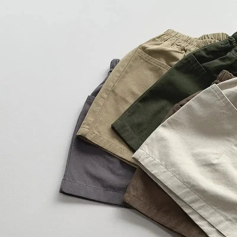 Children's Vintage Solid Shorts