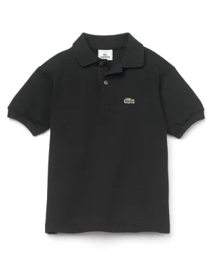 Classic pique for boys.  Polo Shirt – Small Child Big baby Lacoste, color Black