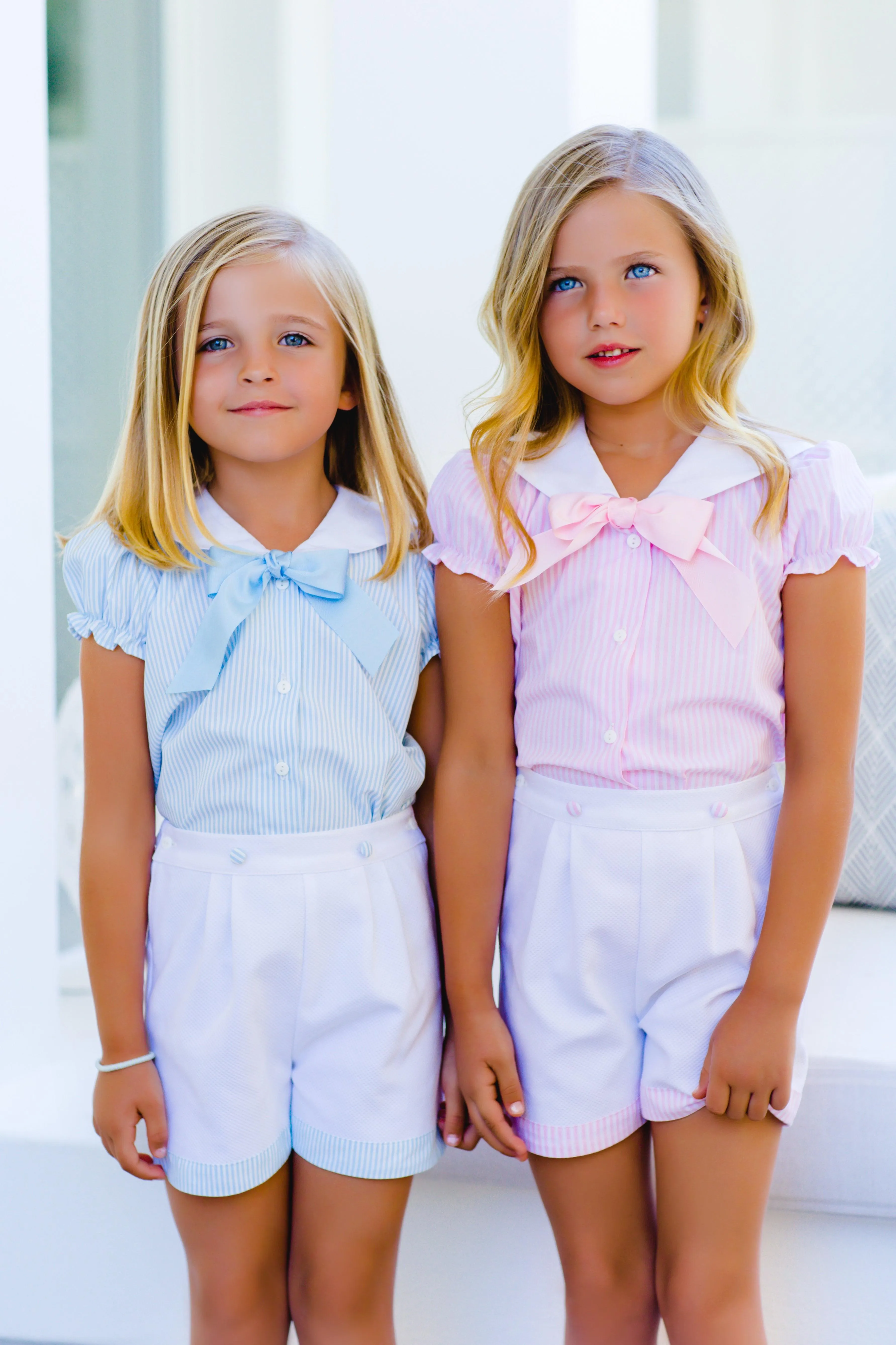 CLEARANCE DEAL - Sal & Pimenta - Blue Classics Girls Shorts Set