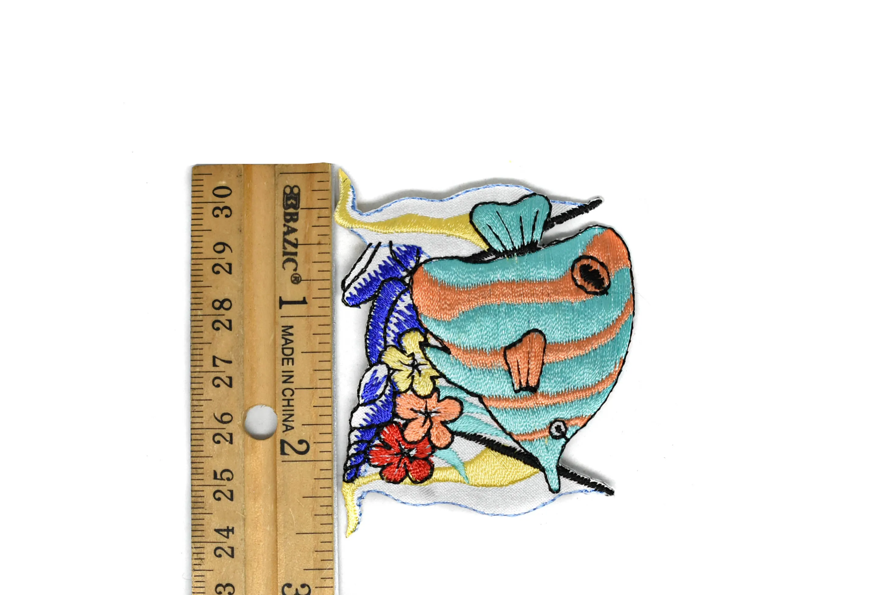 Colorful Fish Embroidered Patch Applique 2.50" x 1.87" -1 Piece