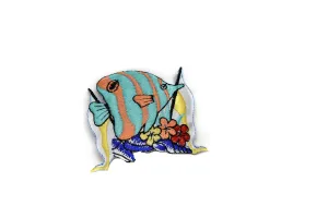 Colorful Fish Embroidered Patch Applique 2.50" x 1.87" -1 Piece