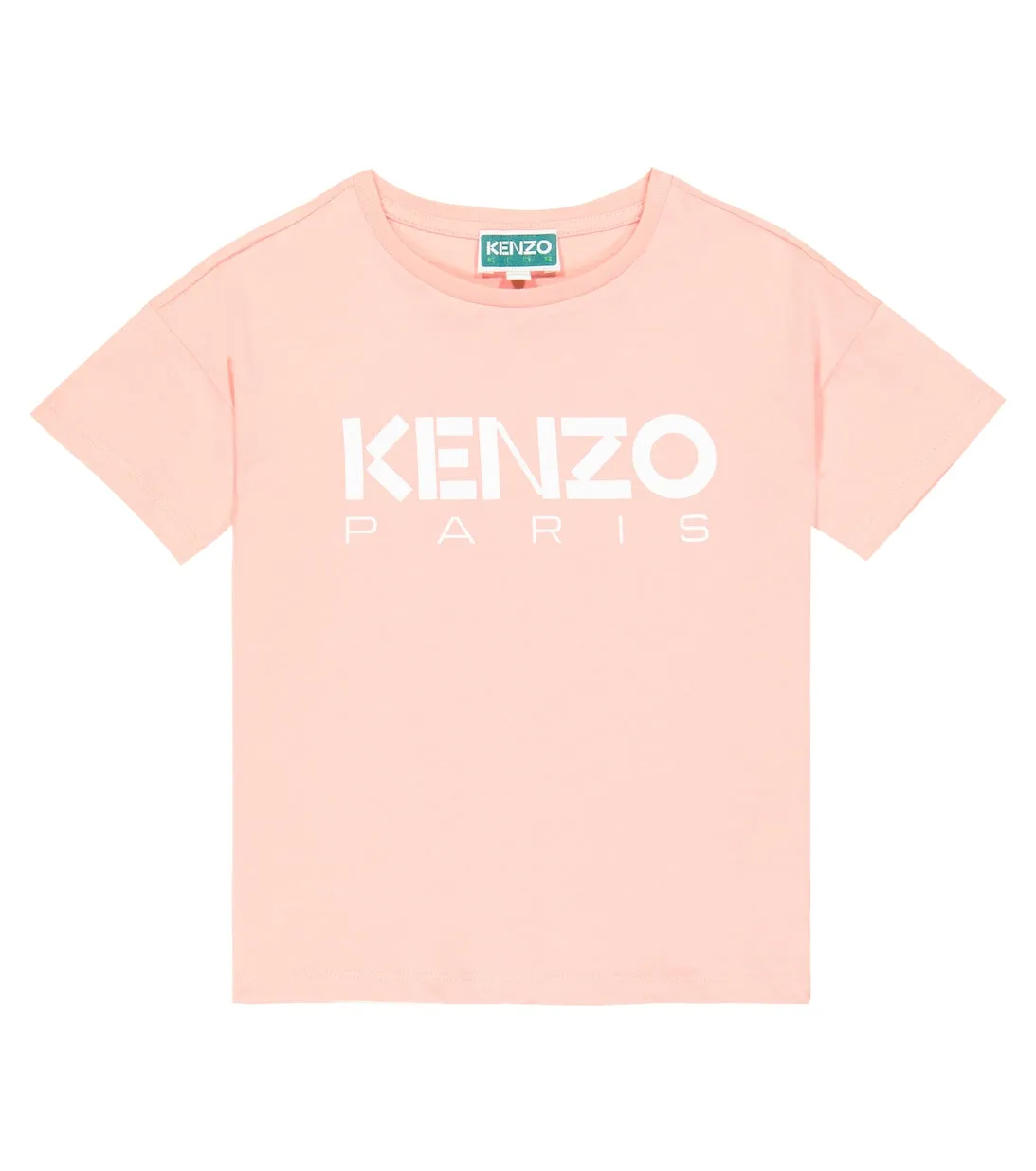 Cotton jersey T-shirt with Kenzo logo, pink