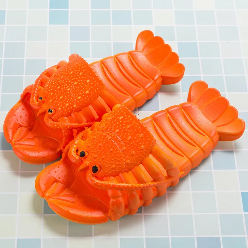 Cute Lobster Slippers for Kids, Women & Men