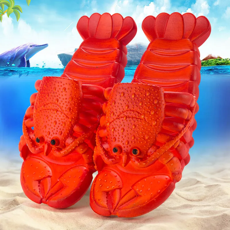 Cute Lobster Slippers for Kids, Women & Men