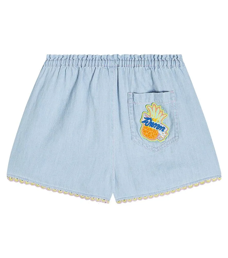 Denim shorts Halcyon Zimmermann Kids, blue