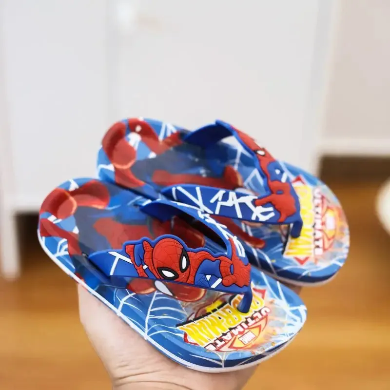 Disney Children's Slippers Cartoon Flip Flops Princess Sandals Boys/Girls Anti-skid Home Sandals Children's Beach Size 24-35