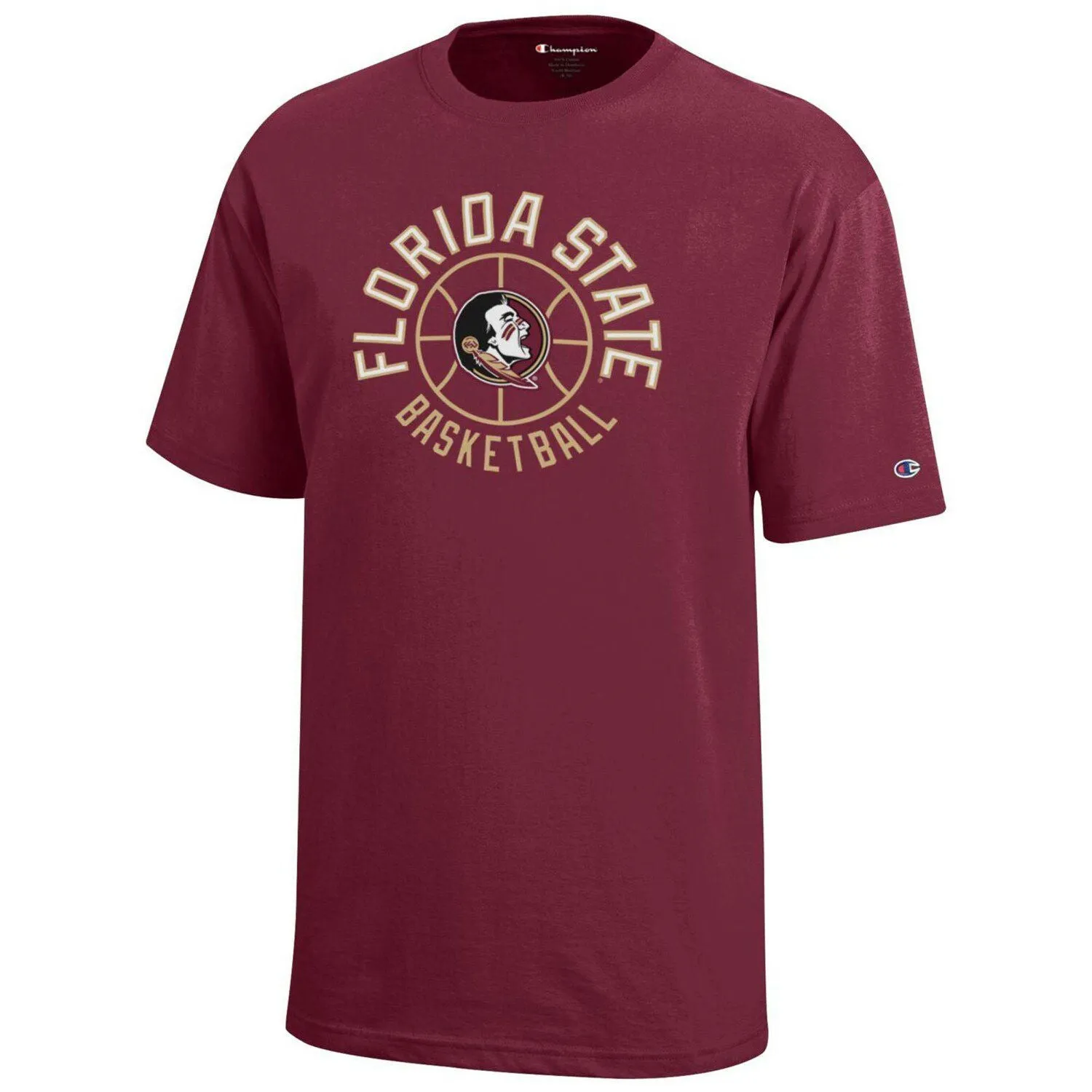 Florida State Seminoles Junior Garnet Basketball T-Shirt Champion