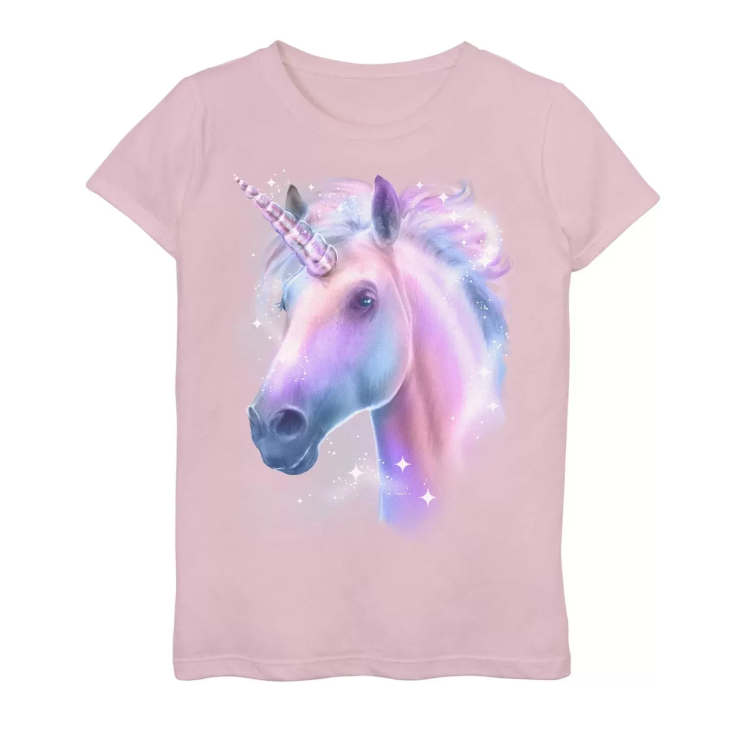 Girls 7-16 Years Girls Glitter Gradient Unicorn T-Shirt Licensed Character