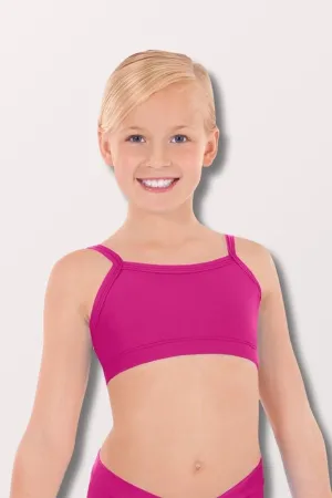 Girls Front Lined Camisole Bra Top - Fuchsia