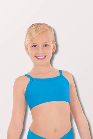 Girls Front Lined Camisole Bra Top - Turquoise