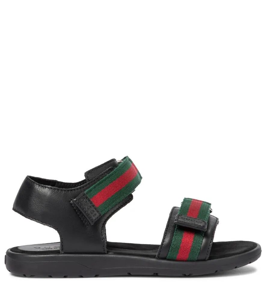 Gucci sequin sandals, black