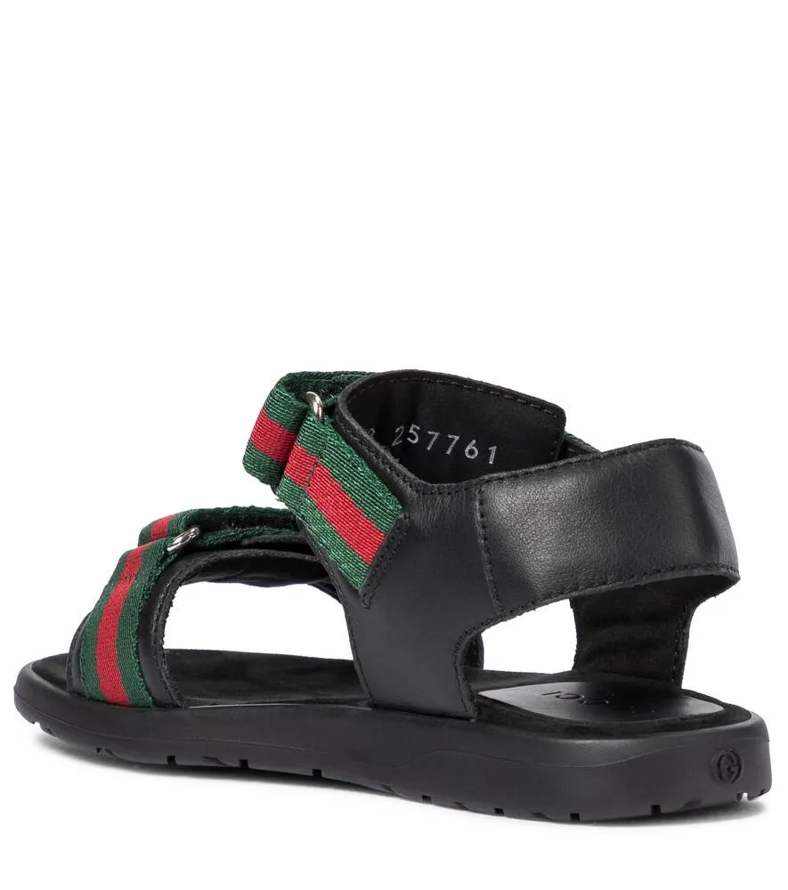 Gucci sequin sandals, black