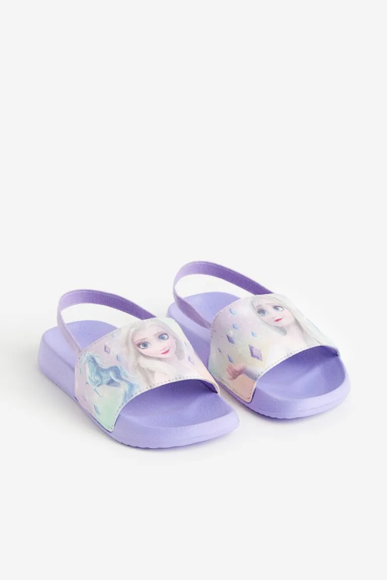 H&M printed pool slippers