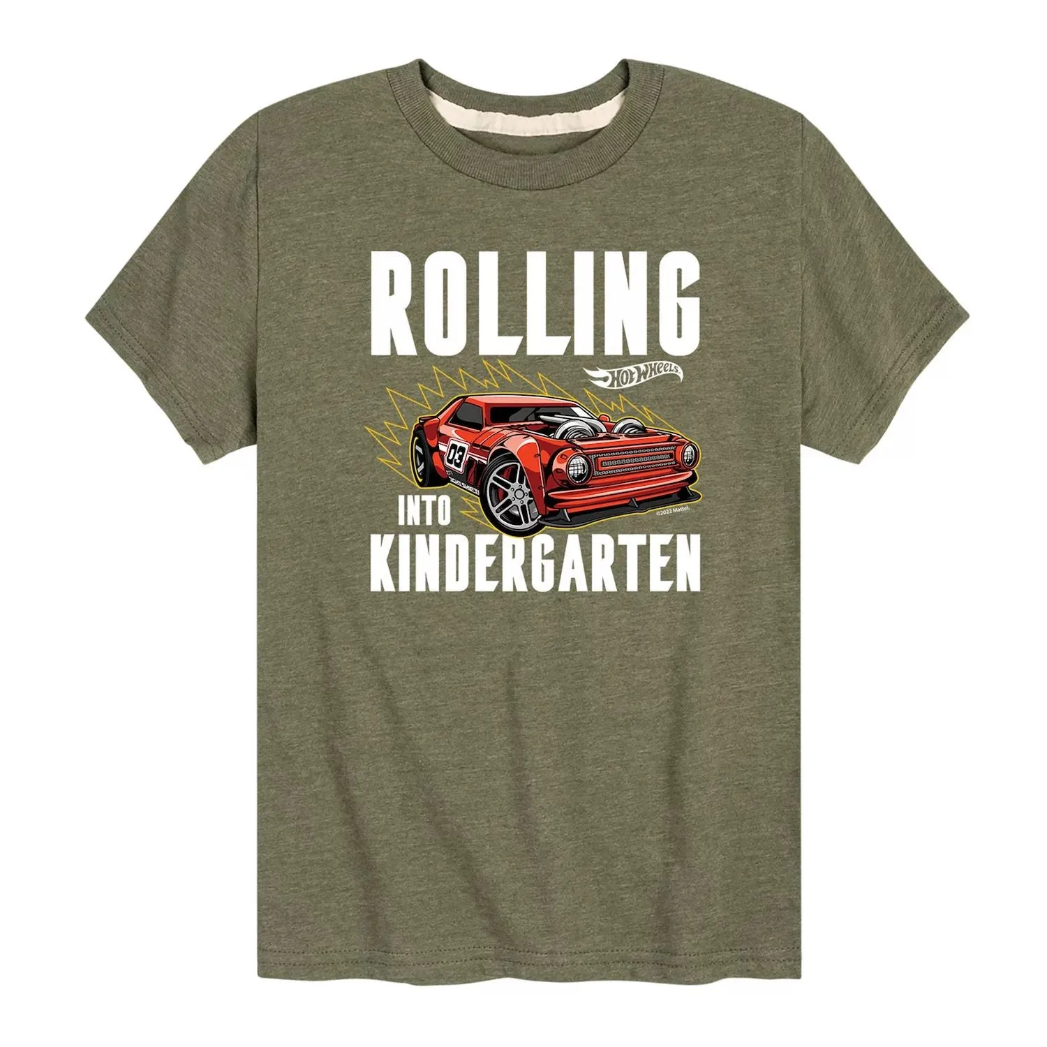 Hot Wheels Boys 8-20 Rolls Hot Wheels Kindergarten T-Shirt, Green