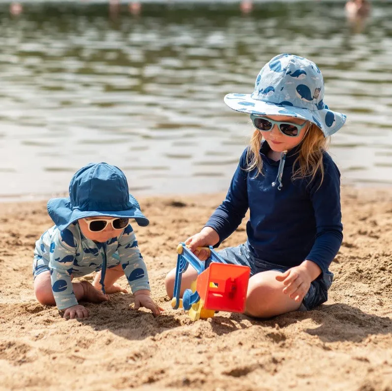 Jan&Jul - Blue Whale - Kids Cotton Floppy Hat