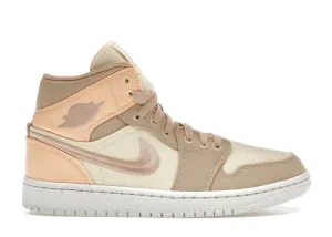 Jordan 1 Mid Se Canvas Khaki (Women'S)