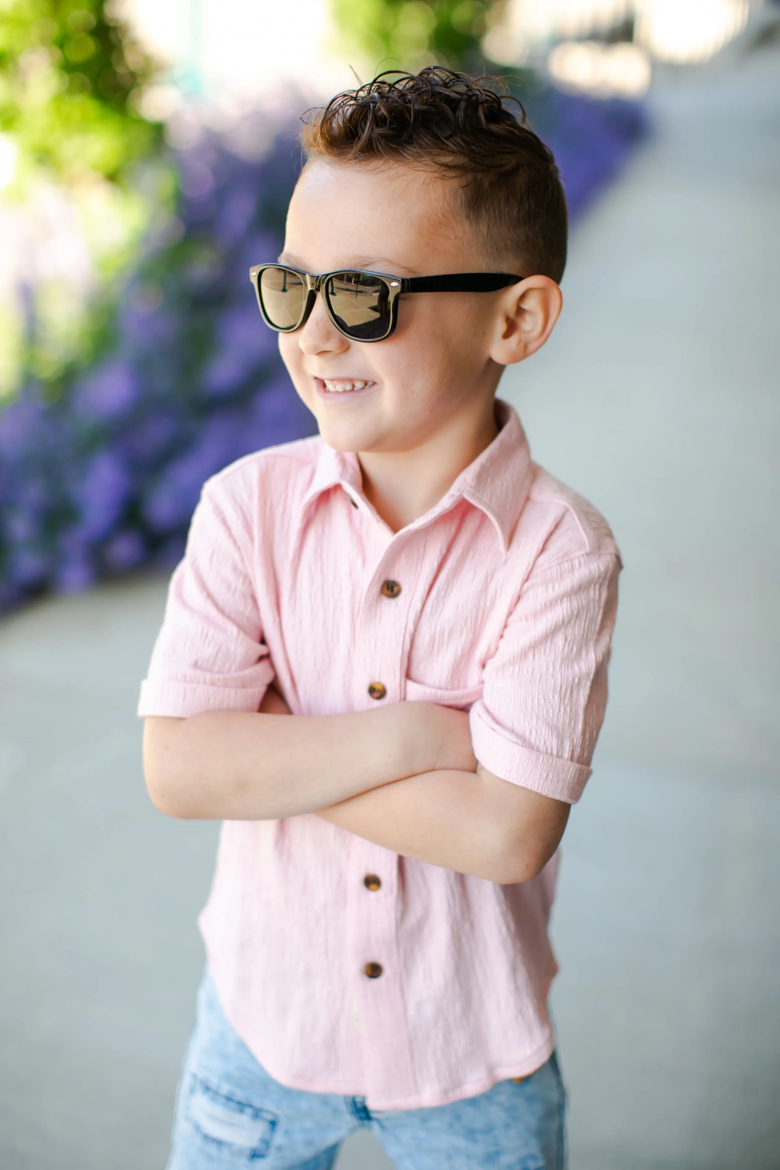 Kids Black Wayfarer Sunglasses