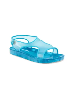 Mini Melissa Girls' Aqua Sandals in Blue Blue