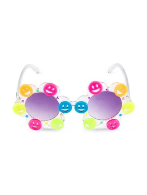 Neon Smile Sunglasses