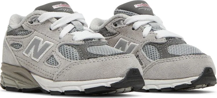 New Balance 990v3 Toddler 'Grey' sneakers, gray