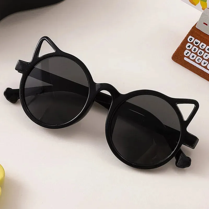 New Children's Fashion Sunglasses Girl Cute Little Cat Shaped Sun Glasses Cute Boy Outdoor Sunshade Eyewear UV400 Oculos De Sol