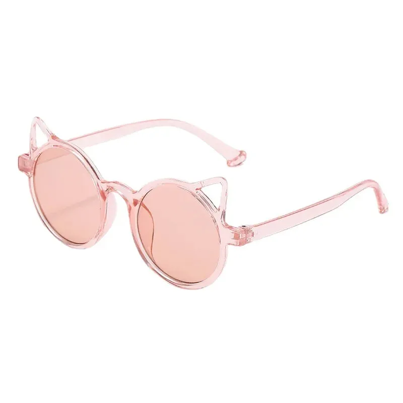 New Children's Fashion Sunglasses Girl Cute Little Cat Shaped Sun Glasses Cute Boy Outdoor Sunshade Eyewear UV400 Oculos De Sol