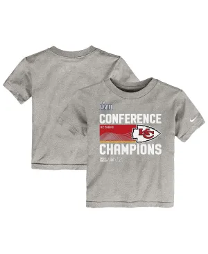 Nike 2022 AFC Champions Trophy Collection Boys' and Girls' Gray Kansas City Chiefs T-Shirt