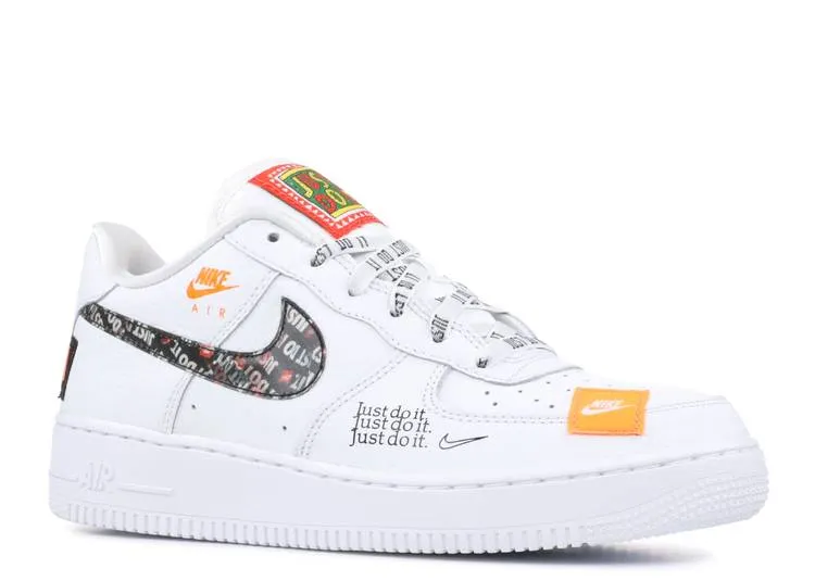 Nike AIR FORCE 1 LOW '07 PRM GS 'JUST DO IT', white