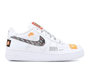 Nike AIR FORCE 1 LOW '07 PRM GS 'JUST DO IT', white