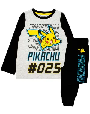 Official Pokemon Pikachu Character Boy's Children's Pyjamas Nightwear