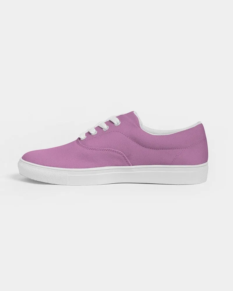 Pastel Magenta Purple Men's Canvas Sneakers | Men's | Bright Pastel Magenta Purple | C15M60Y0K0