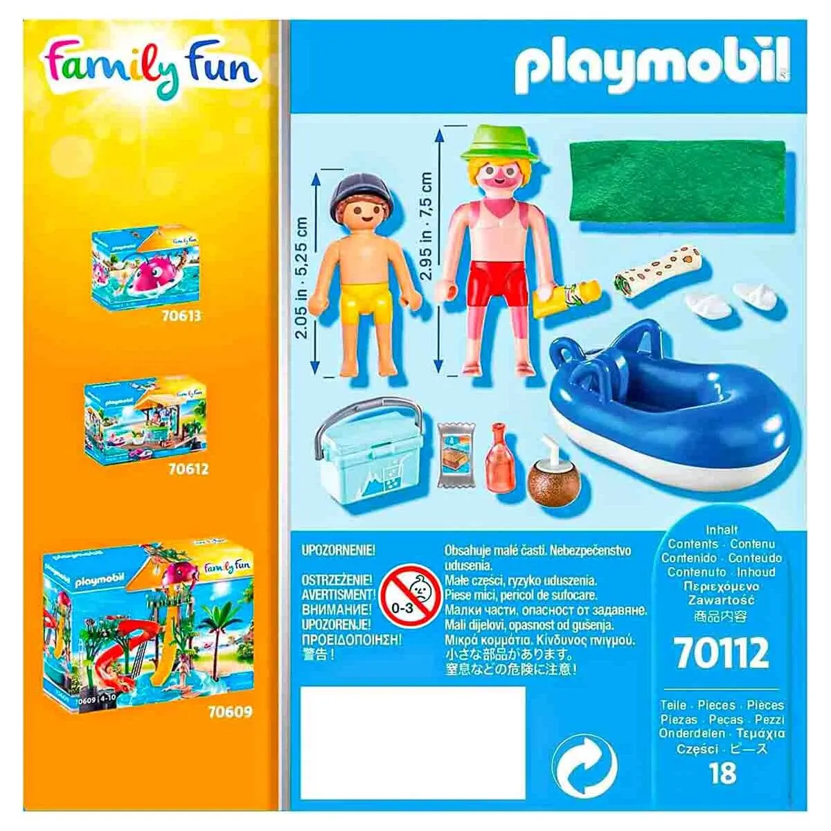 Playmobil Family Fun Aqua Park Sunburnt Swimmer Playset