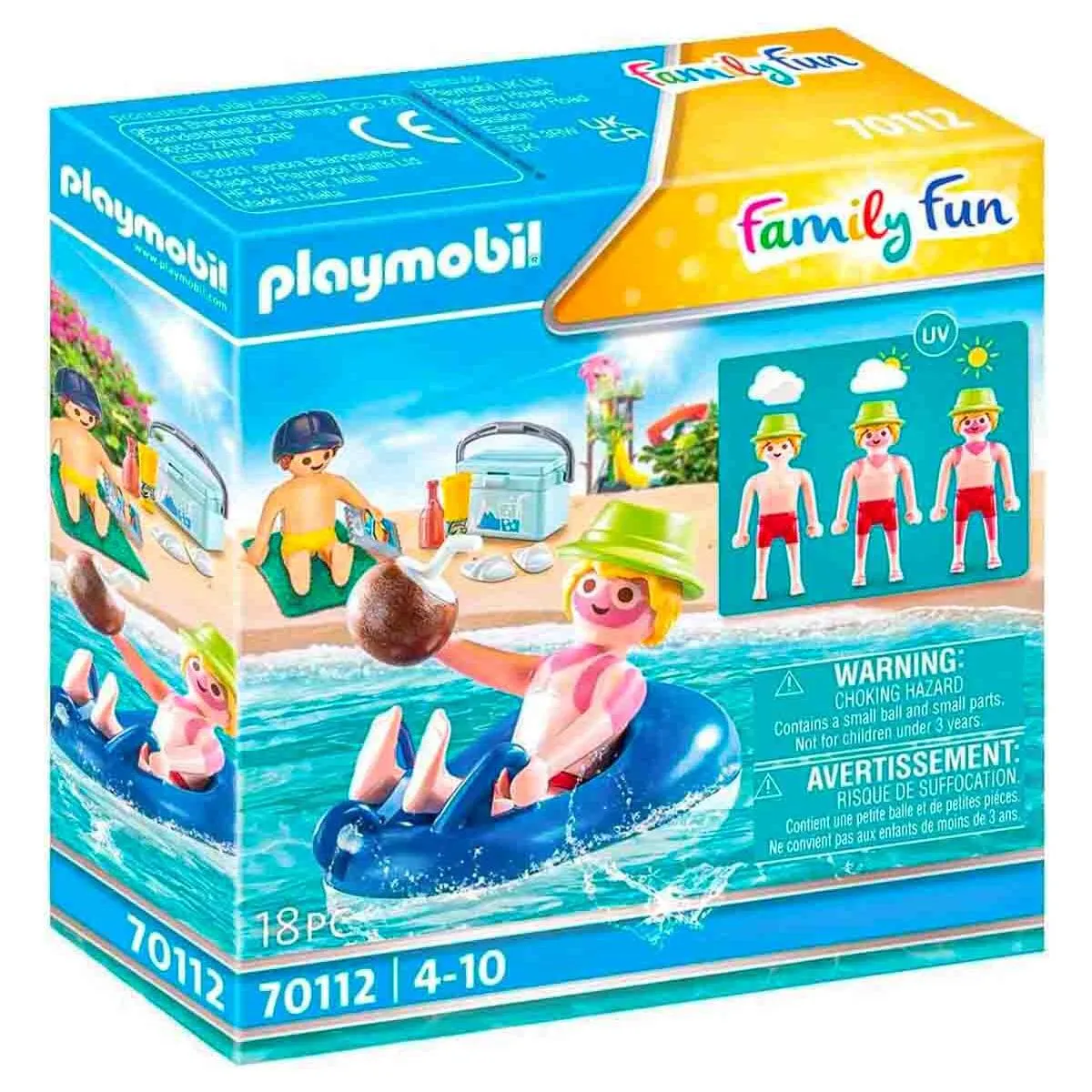 Playmobil Family Fun Aqua Park Sunburnt Swimmer Playset