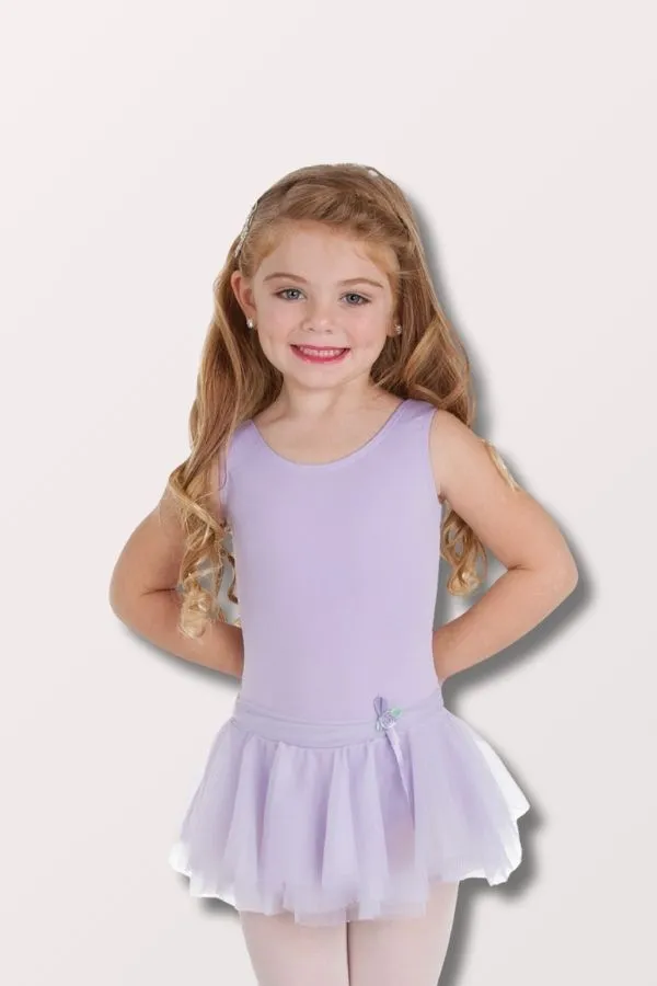 Princess Aurora Tank Letoard Dress with Chiffon Skirt - Lilac