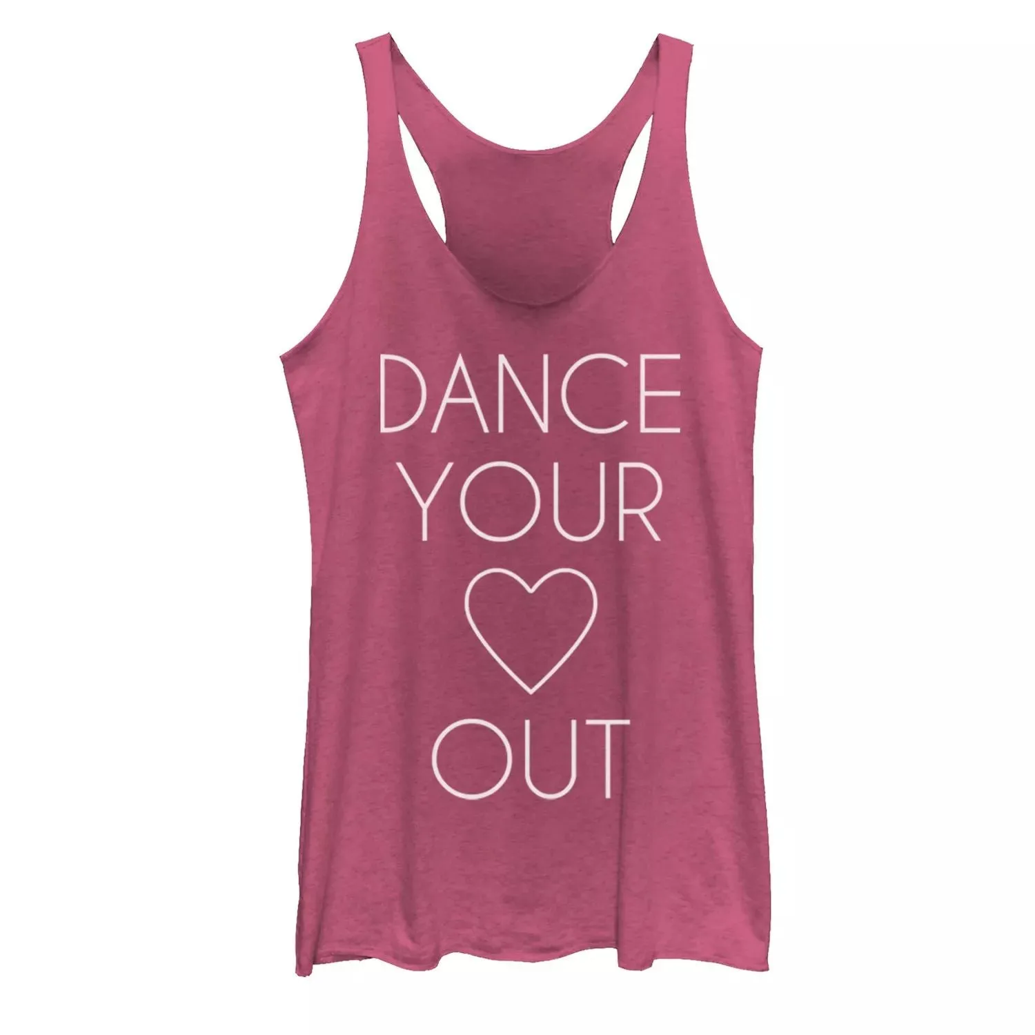 "Dance Your Heart Out" Junior Graphic Tank Top