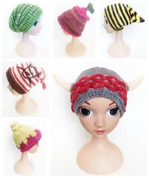 Rigolos 8 FREE children's hats knitting patterns